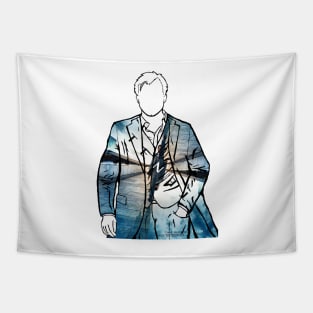 Christopher Nolan Portrait (Tenet) Tapestry