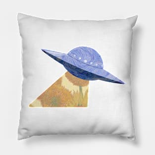 starry night space ship Pillow