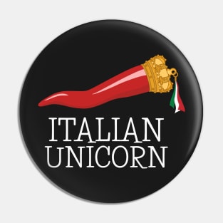 Italian Unicorn Funny Italian Lucky Charm Cornicello Pin