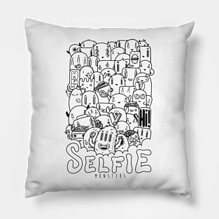 Monsters selfie Pillow