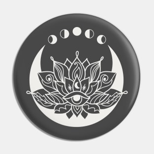 Lotus flower moon cycle Pin