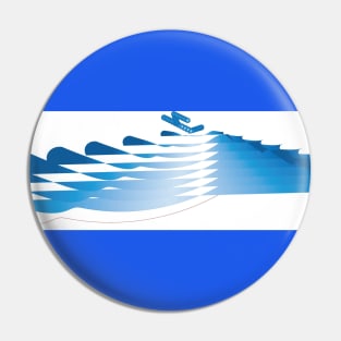 blue wave pyramid form Pin