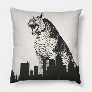 catzilla - godzilla Pillow