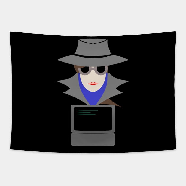 Lady Grey (Cauc W/Computer): A Cybersecurity Design Tapestry by McNerdic