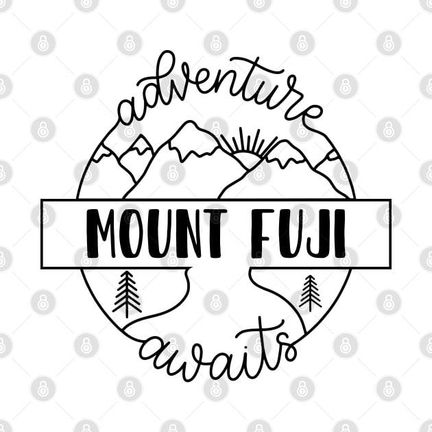 Mount Fuji hiker gift for climber. Perfect present for mother dad friend him or her by SerenityByAlex