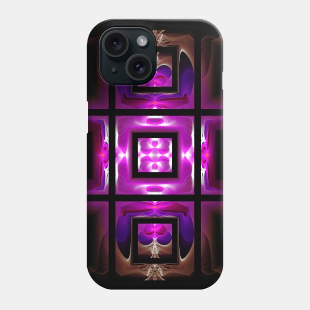 Sinister Purple Cubes Phone Case by ElviraDraat