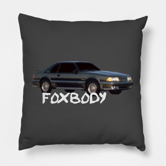 FOXBODY MUSTANG Pillow by Cult Classics