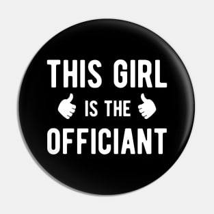 Wedding Officiant - This girl is the officiant Pin