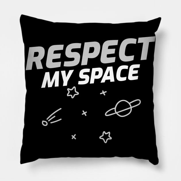 Respect My Space, Introvert Pillow by ILT87