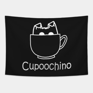 Cupoochino White Tapestry