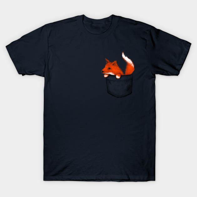 Little Fox in a Pocket - Fox - T-Shirt