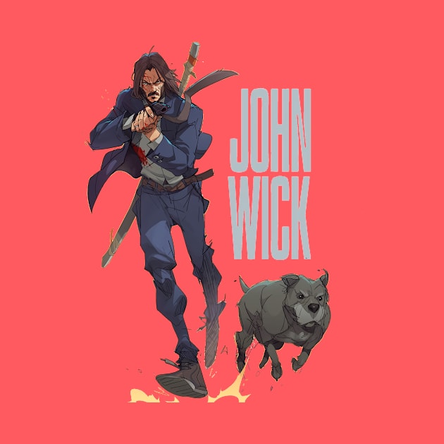 john wick and the team by masbroprint