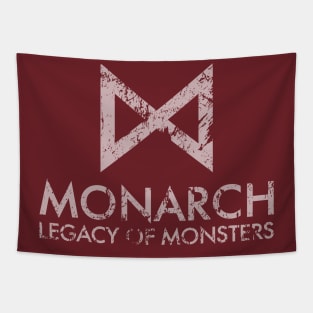 Monarch: Legacy of Monsters titles (white & weathered) Tapestry