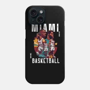 Miami heat basketball  vector graphic design Phone Case