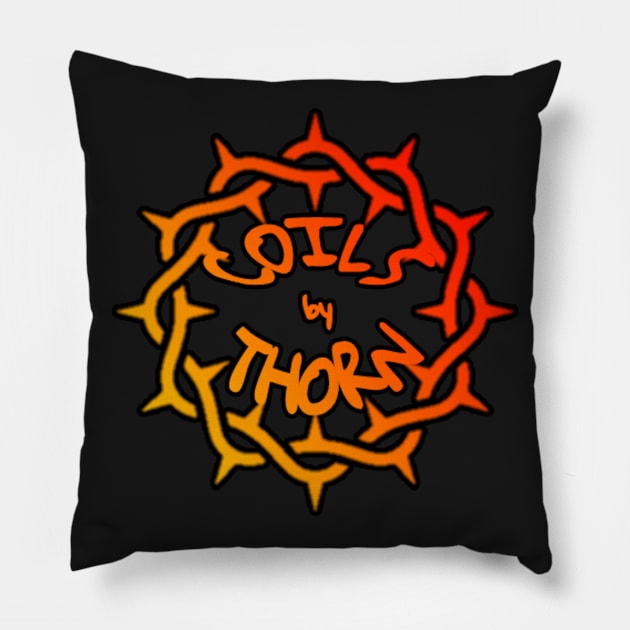 Coils by Thorn Glow Logo Pillow by notacraftyusername