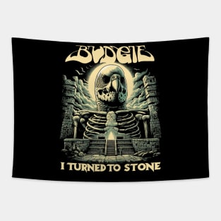 Budgie I Turned to Stone Tapestry