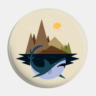 Shark Island Pin