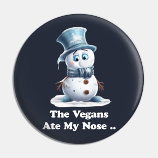 Funny Christmas Snowman Pin