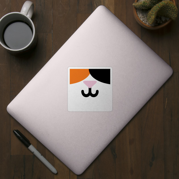 Calico Kitty Mask - Kitty - Sticker