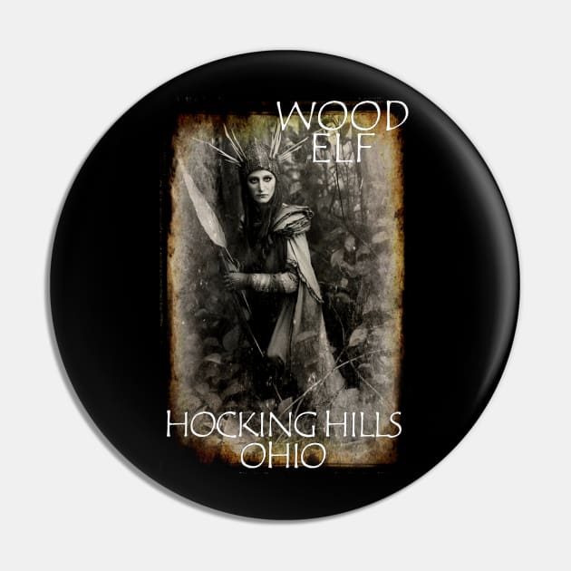 Wood Elf Hocking Hills Ohio Pin by BarrySullivan