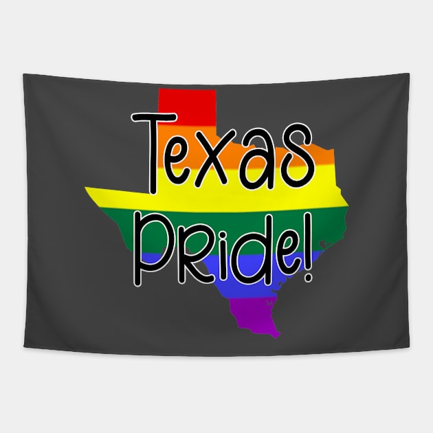 Texas Gay Pride Tapestry by tropicalteesshop