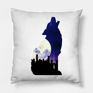 Midnight Wolf Pillow