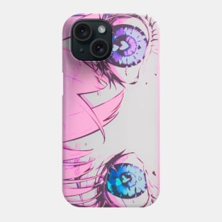 Manga Girl Heart Eyes Aesthetic Edit Phone Case