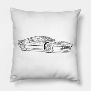 288 GTO Wireframe Pillow