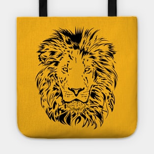 Yellow King Lion Face Tote