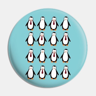 Penguins with tie Pin