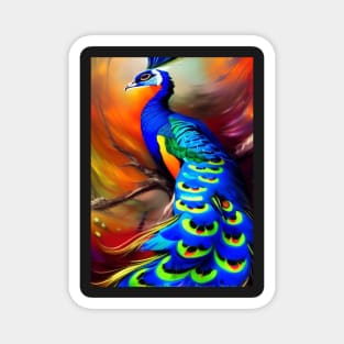 STYLISH AND EYECATCHING PEACOCK Magnet