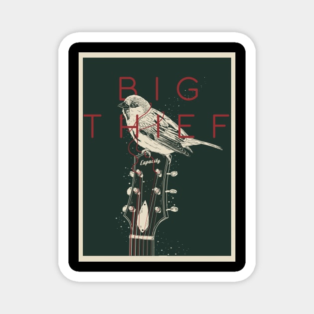 Guitar Big Thief Magnet by sapstudio design