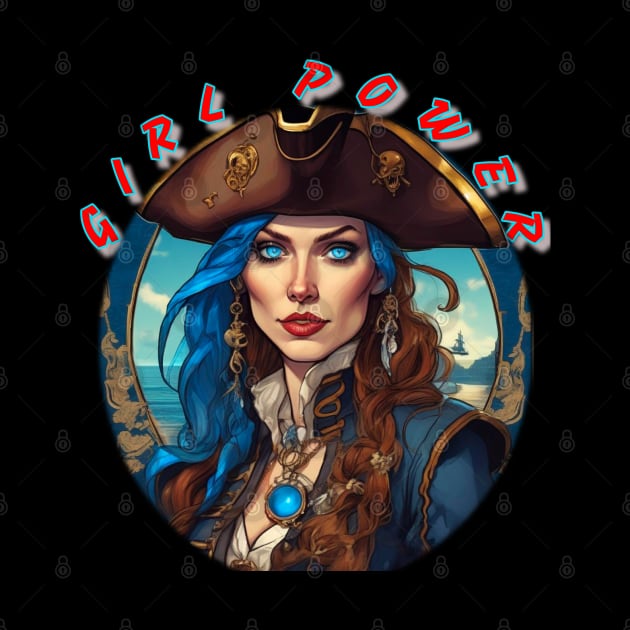Girl power, stunning blue eyed pirate wench by sailorsam1805