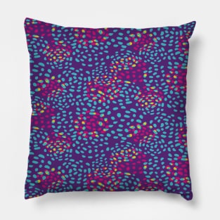 Rainbow Raindrops Pillow