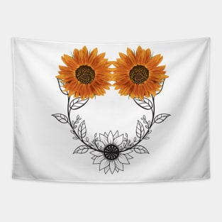 Little Aesthetic Sunflower Tapestry