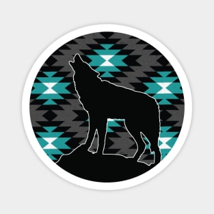 Wolf Pattern - 3 Magnet