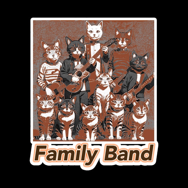 Cat Family Band by LycheeDesign