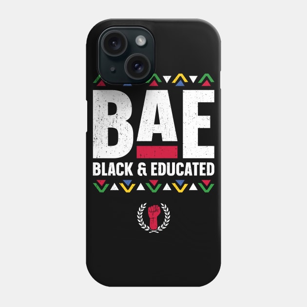 BAE Black And Educated Black History Month Teacher Phone Case by trendingoriginals