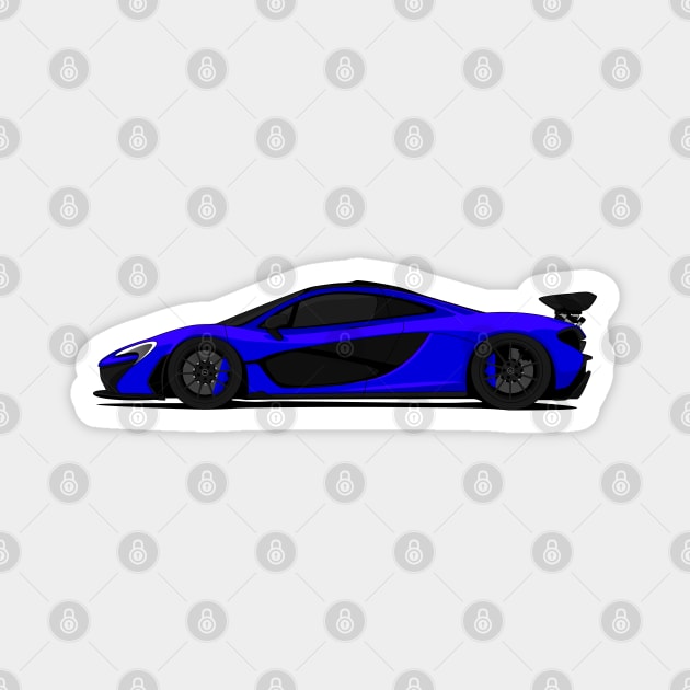 MCLAREN P1 DARK-BLUE Magnet by VENZ0LIC