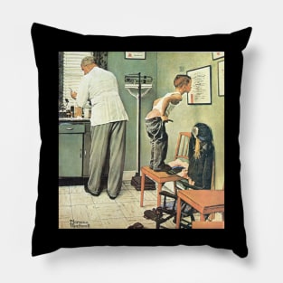 Before The Shot 1958 - Norman Rockwell Pillow