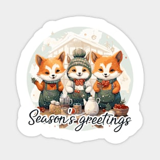 Season's greetings Magnet