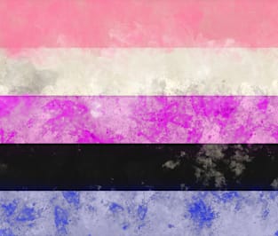 Genderfluid Pride Flag - Water color Magnet