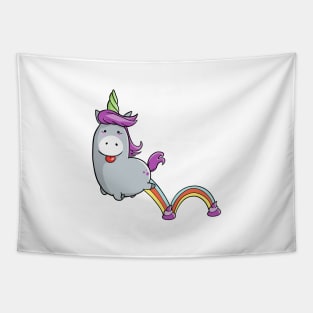 Jumping Unicorn Tapestry