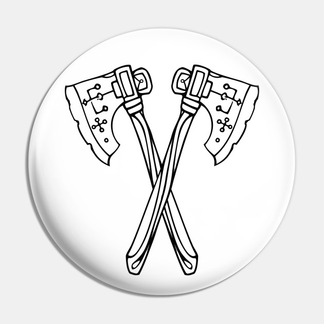 Viking Axes Viking Pin Teepublic Here you can explore hq viking axe transparent illustrations polish your personal project or design with these viking axe transparent png images, make it even more personalized and more attractive. teepublic