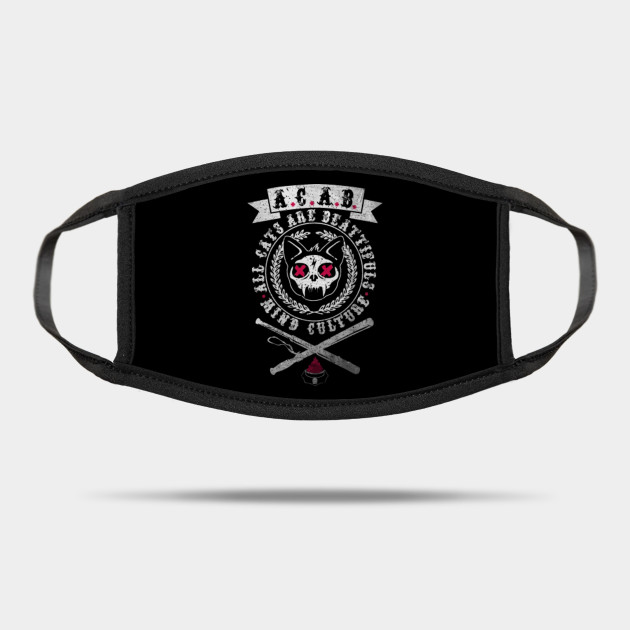A C A B All Cats Are Beautiful Acab Mask Teepublic