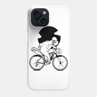 Fish riding a bike Phone Case