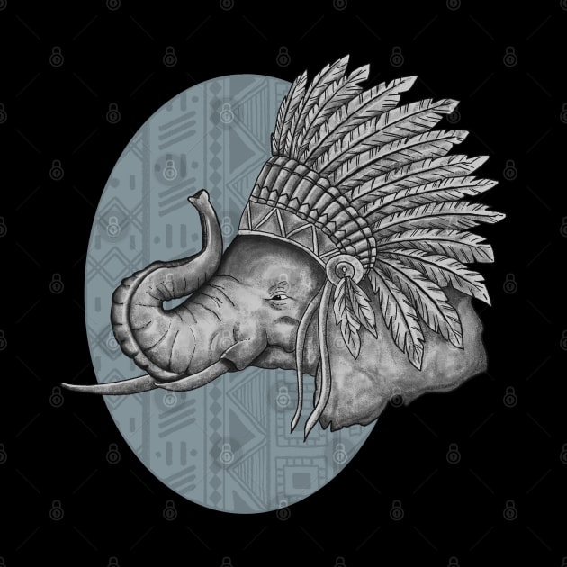 Elephant Indian by Derly_Arts