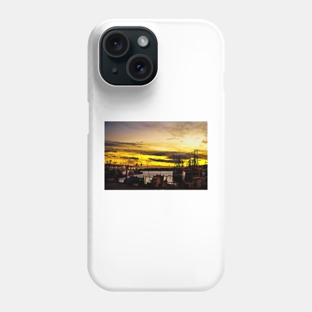 North Shields Fish Quay at Dusk Phone Case by Violaman