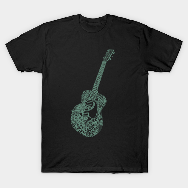 Acoustic Guitar Art tattoo - Guitar Lover - T-Shirt | TeePublic Acoustic Guitar Art tattoo - Guitar Lover - T-Shirt | TeePublic