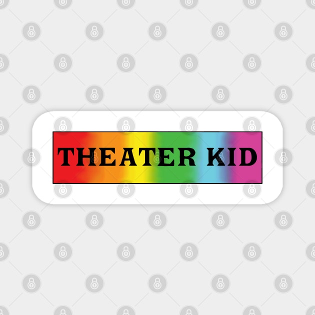 Theater Kid Rainbow blur 2 Magnet by Becky-Marie